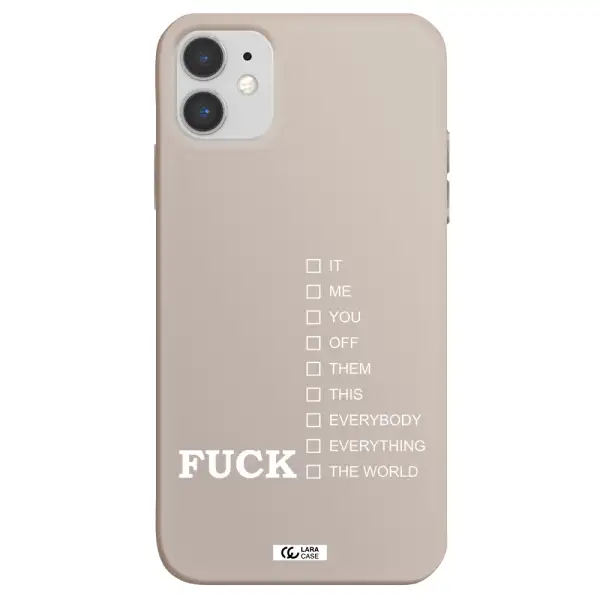 F#*K Ways Apple iPhone 11 Silicone Stone Case