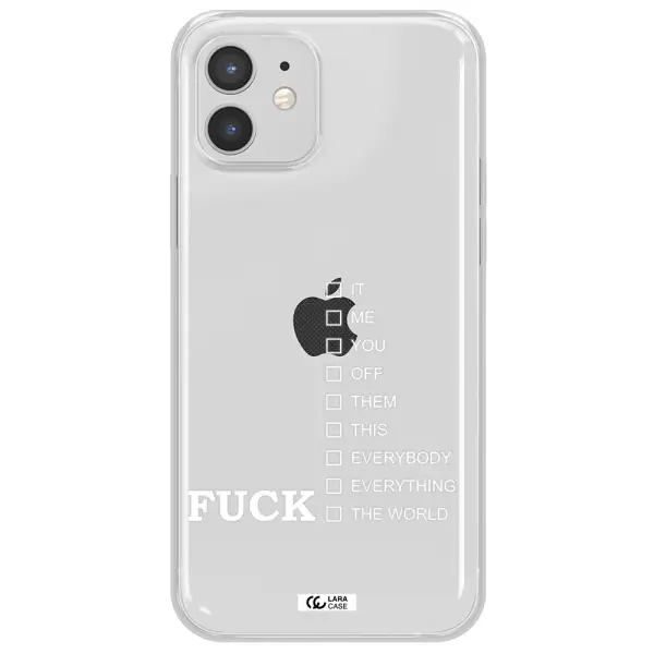 F#*K Ways Apple iPhone 12 Clear TPU Case