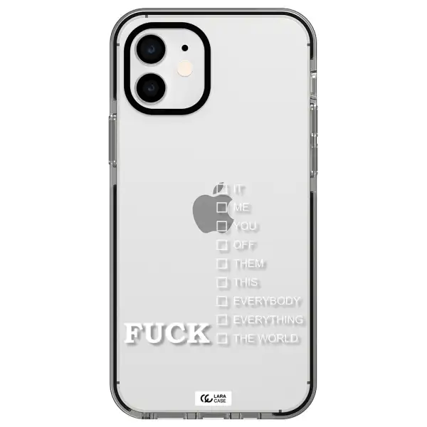 F#*K Ways Apple iPhone 12 impact black border Case