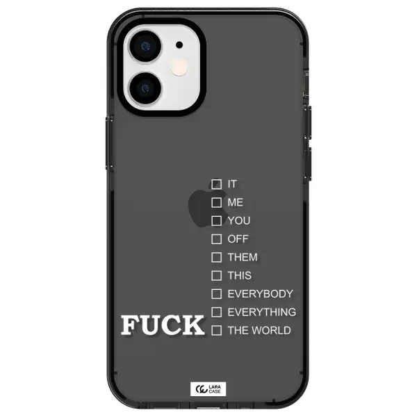 F#*K Ways Apple iPhone 12 mini impact Smoke Black Case