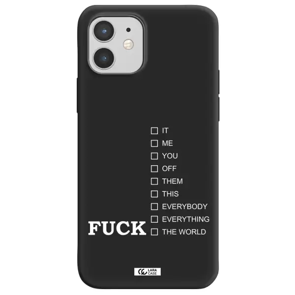 F#*K Ways Apple iPhone 12 mini Silicone black Case