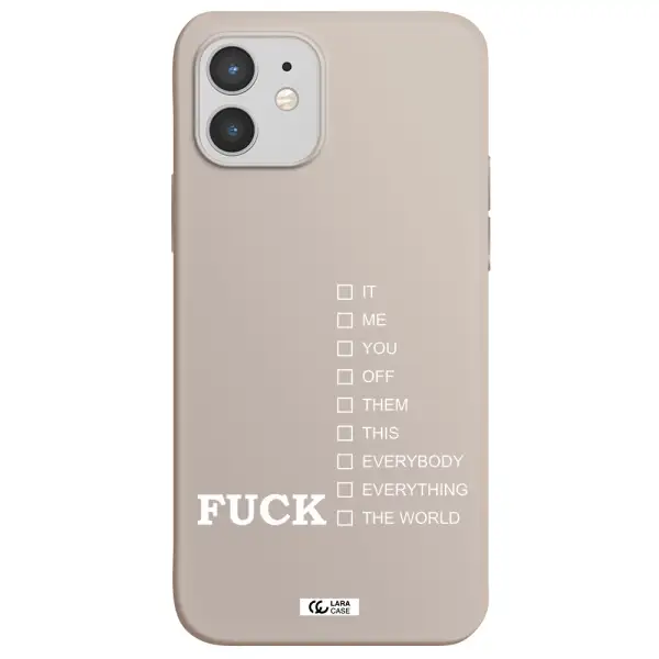 F#*K Ways Apple iPhone 12 mini Silicone Stone Case