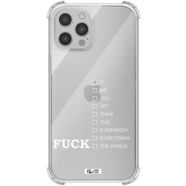 F#*K Ways Apple iPhone 12 pro Clear PC Case