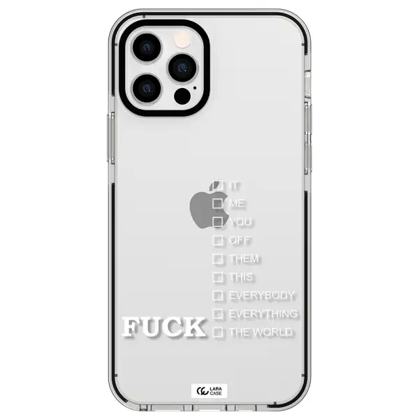F#*K Ways Apple iPhone 12 pro impact black border Case