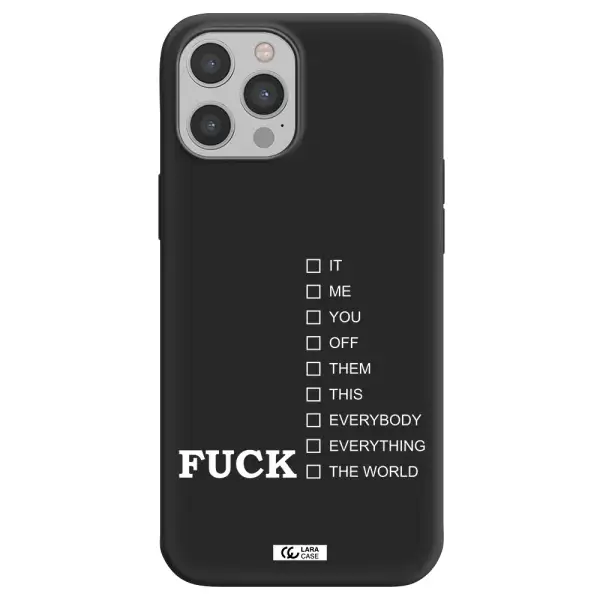 F#*K Ways Apple iPhone 12 pro Silicone black Case