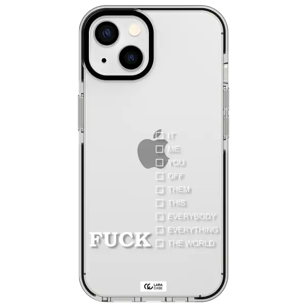 F#*K Ways Apple iPhone 13 impact black border Case