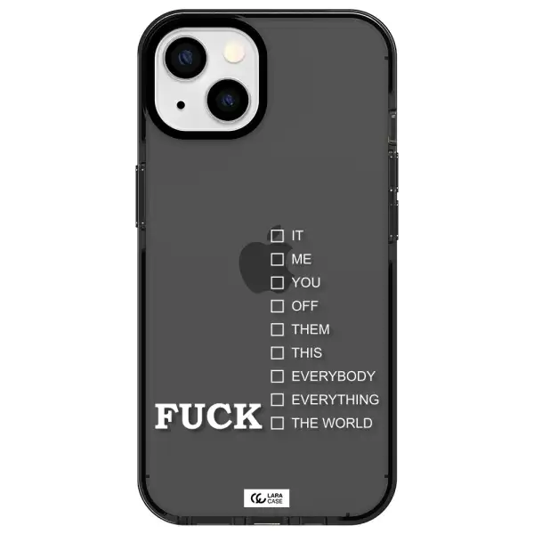 F#*K Ways Apple iPhone 13 impact Smoke Black Case