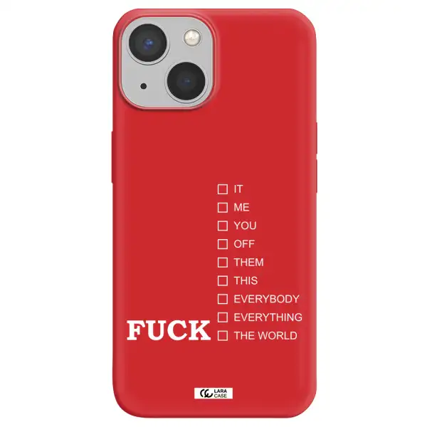 F#*K Ways Apple iPhone 13 mini Silicone Imperial Red Case