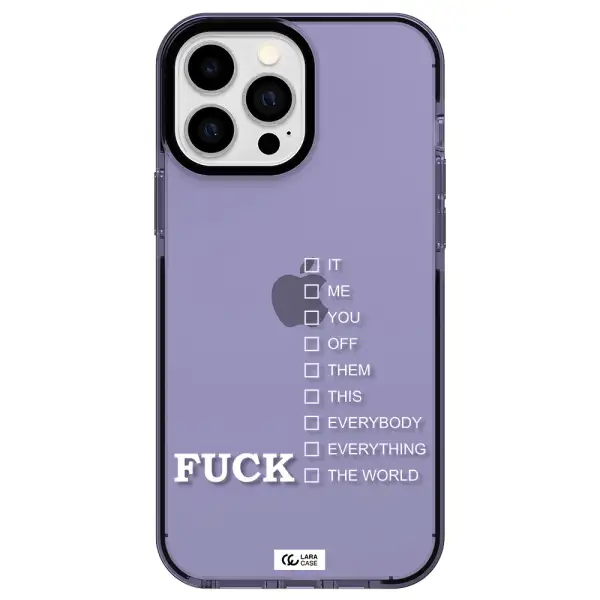 F#*K Ways Apple iPhone 13 Pro Max impact Lilac Case