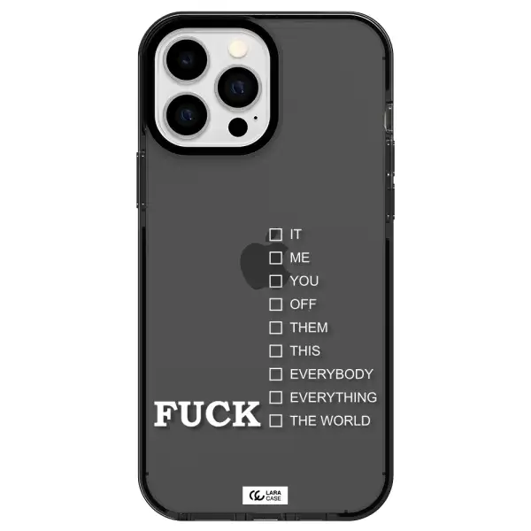 F#*K Ways Apple iPhone 13 Pro Max impact Smoke Black Case