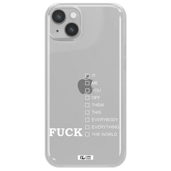 F#*K Ways Apple iPhone 14 Clear TPU Case