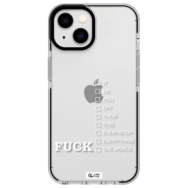 F#*K Ways Apple iPhone 14 impact black border Case