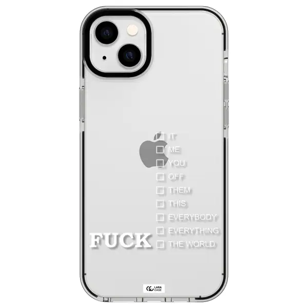 F#*K Ways Apple iPhone 14 plus impact black border Case