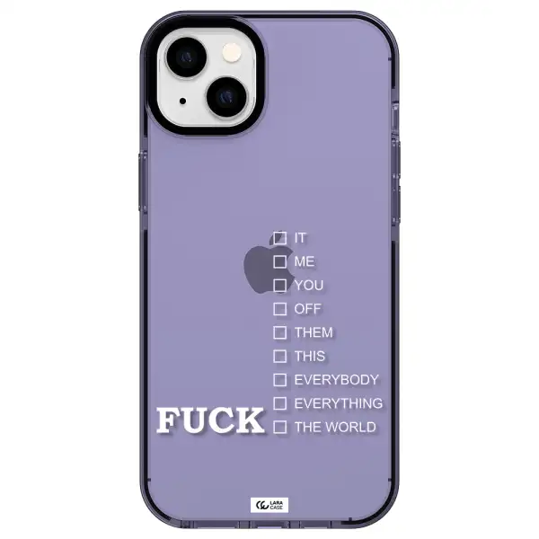 F#*K Ways Apple iPhone 14 plus impact Lilac Case