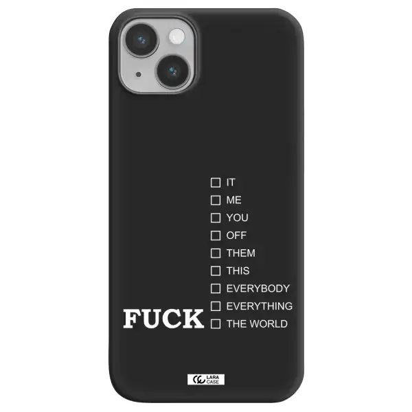 F#*K Ways Apple iPhone 14 plus Silicone black Case