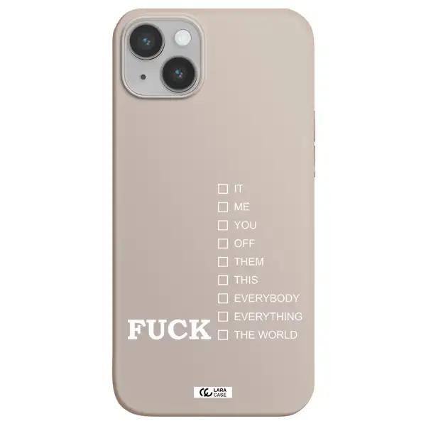 F#*K Ways Apple iPhone 14 plus Silicone Stone Case
