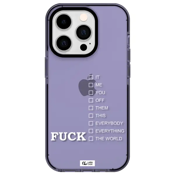 F#*K Ways Apple iPhone 14 pro impact Lilac Case