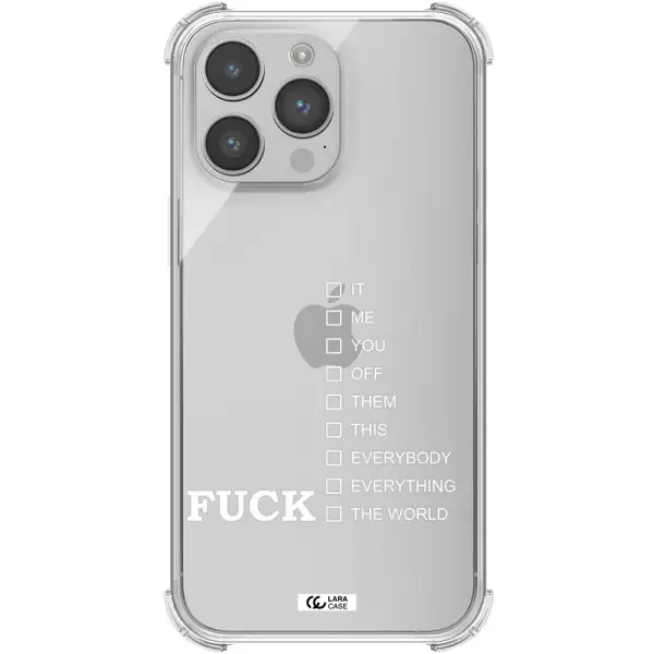 F#*K Ways Apple iPhone 14 pro max Clear PC Case