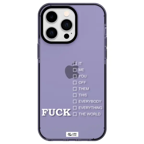 F#*K Ways Apple iPhone 14 pro max impact Lilac Case