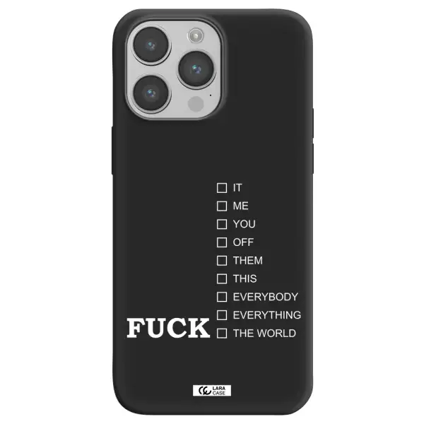 F#*K Ways Apple iPhone 14 pro Silicone black Case