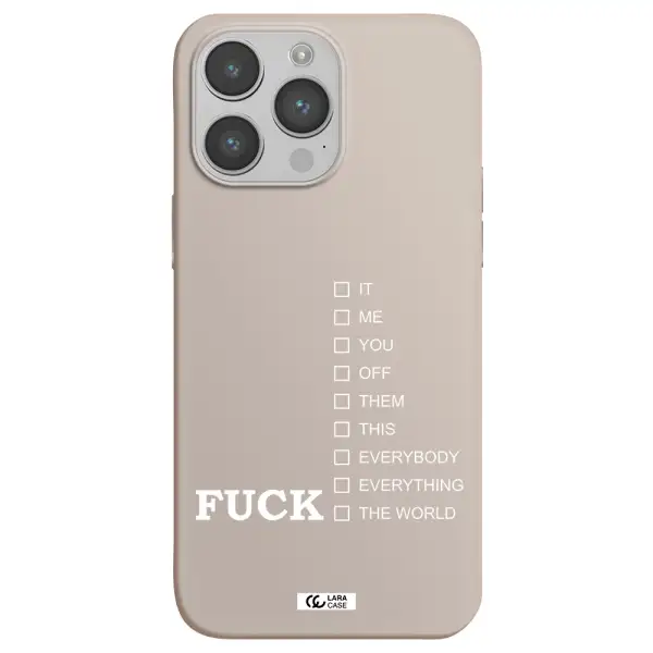 F#*K Ways Apple iPhone 14 pro Silicone Stone Case