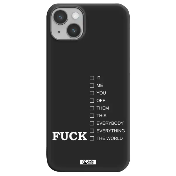 F#*K Ways Apple iPhone 14 Silicone black Case