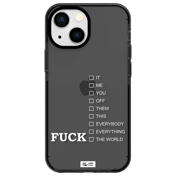 F#*K Ways Apple iPhone 15 impact Smoke Black Case
