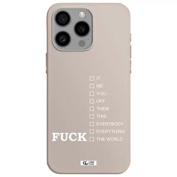 F#*K Ways Apple Iphone 15 Pro max Silicone Stone Case