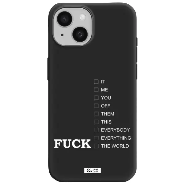 F#*K Ways Apple iPhone 15 Silicone black Case
