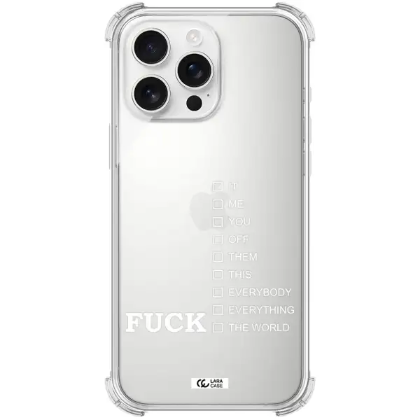 F#*K Ways Apple Iphone 16 Pro Max Clear Pc Case