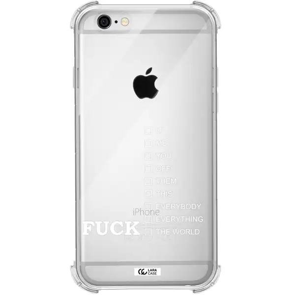 F#*K Ways Apple iPhone 6 Clear PC Case