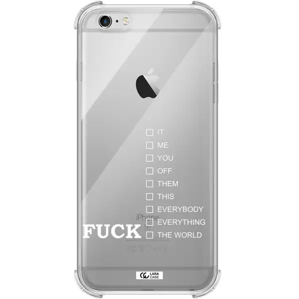 F#*K Ways Apple iPhone 6 plus Clear PC Case