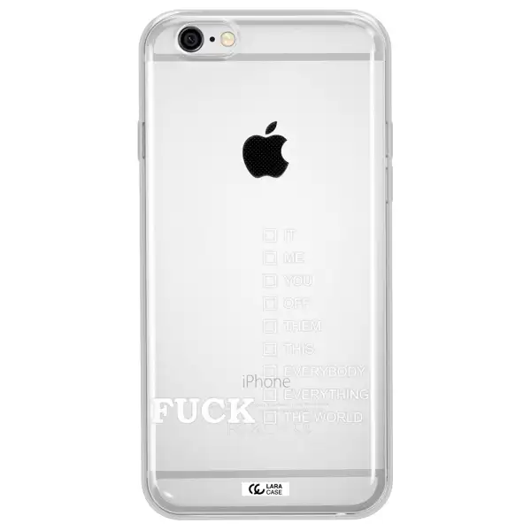 F#*K Ways Apple iPhone 6 plus Clear TPU Case