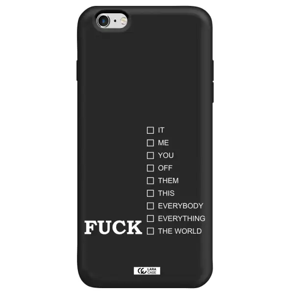F#*K Ways Apple iPhone 6 plus Silicone black Case