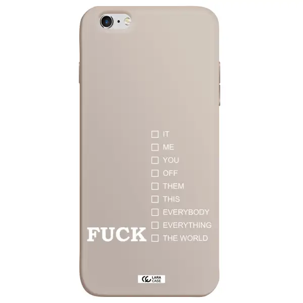 F#*K Ways Apple iPhone 6 plus Silicone Stone Case