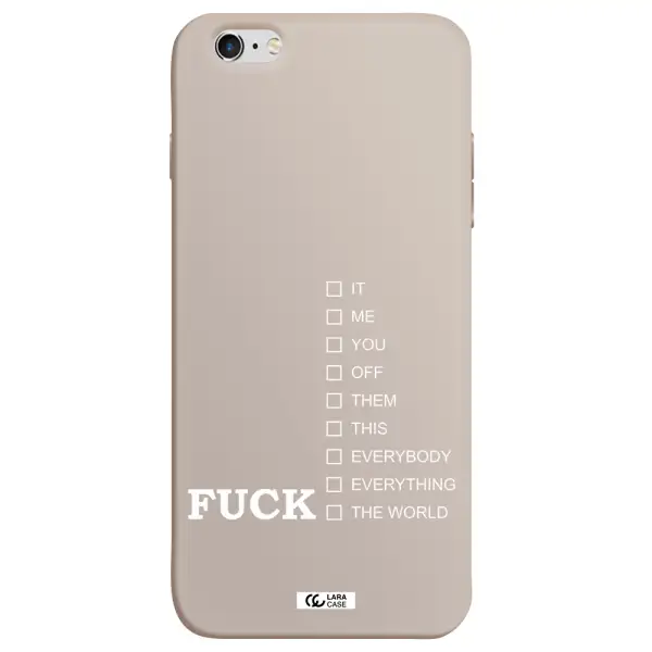 F#*K Ways Apple iPhone 6 s plus Silicone Stone Case