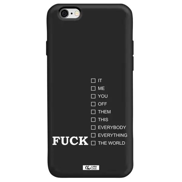 F#*K Ways Apple iPhone 6 Silicone black Case