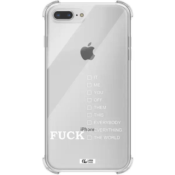 F#*K Ways Apple iPhone 7 plus Clear PC Case