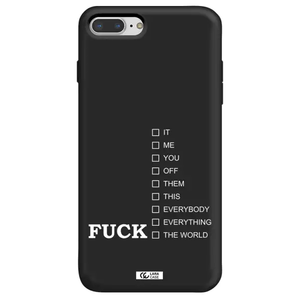 F#*K Ways Apple iPhone 7 plus Silicone black Case
