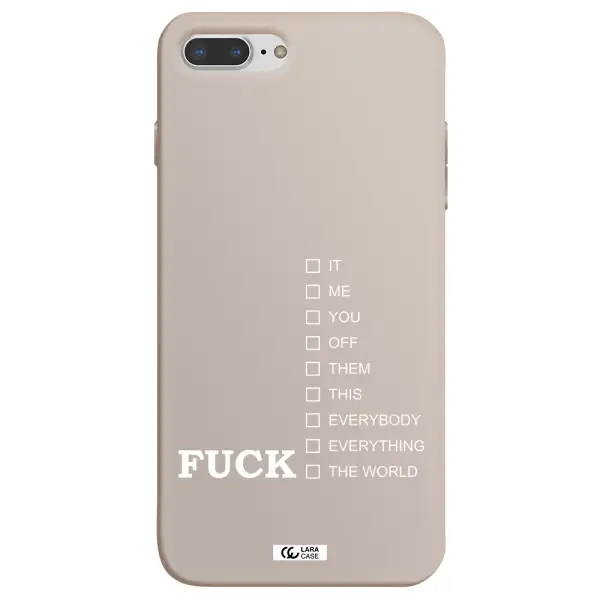 F#*K Ways Apple iPhone 8 plus Silicone Stone Case