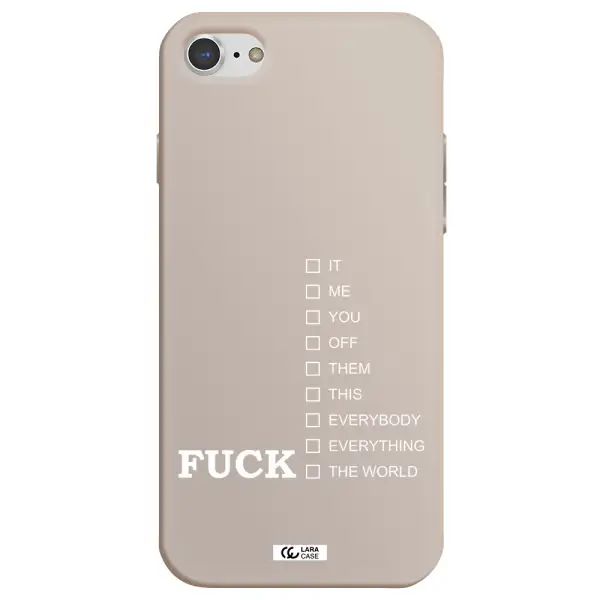 F#*K Ways Apple iPhone 8 Silicone Stone Case