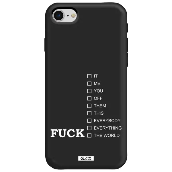 F#*K Ways Apple iPhone se 2020 Silicone black Case