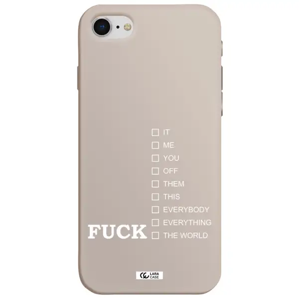 F#*K Ways Apple iPhone se 2020 Silicone Stone Case
