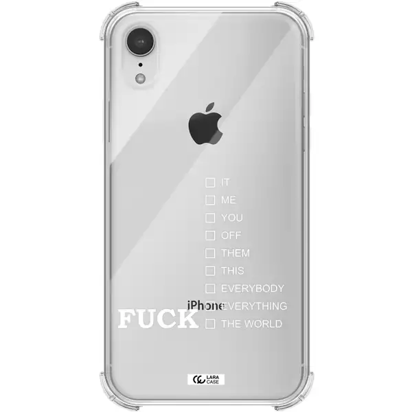 F#*K Ways Apple iPhone XR Clear PC Case