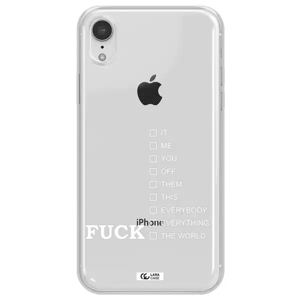 F#*K Ways Apple iPhone XR Clear TPU Case