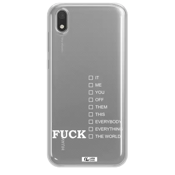 F#*K Ways Huawei Honor 8S Clear TPU Case