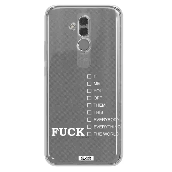 F#*K Ways Huawei Mate 20 Lite Clear TPU Case