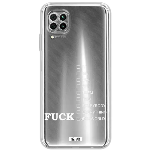 F#*K Ways Huawei Nova 7I Clear Tpu Case
