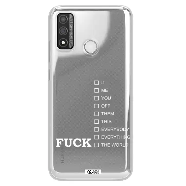 F#*K Ways Huawei P Smart 2020 Clear TPU Case