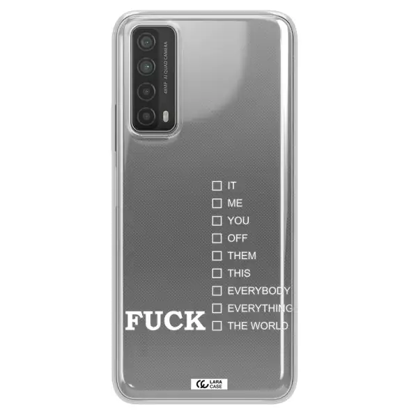 F#*K Ways Huawei P Smart 2021 Clear TPU Case